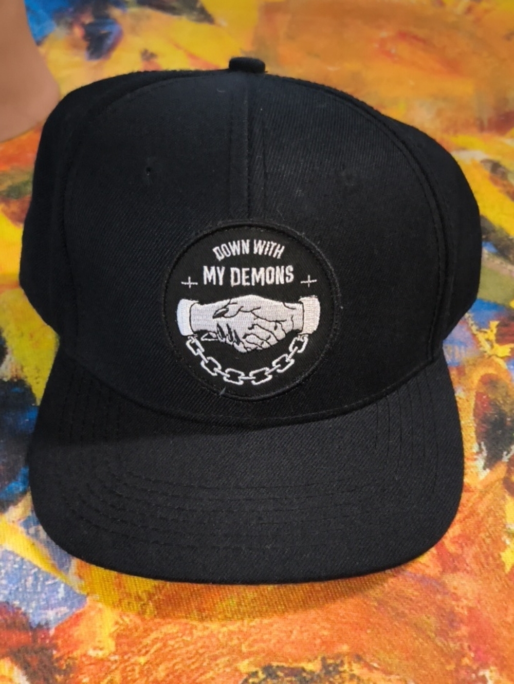 Lurking Class Down With My Demons Stitched Patch Snapback Hat Cap OSFM